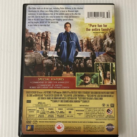 Night at the Museum (DVD, 2009, Widescreen) - Picture 4 of 4